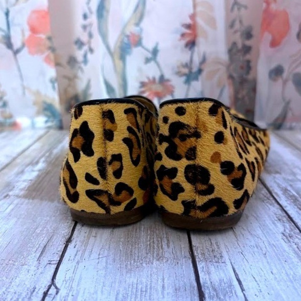 J Crew Leopard Print Calf Hair Loafers Flats Women's Shoes Size 8.5M - Picture 4 of 10